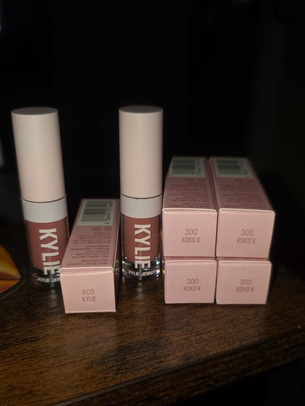 Mini KYLIE Cosmetics Nude Pink Liquid Lipstick EACH (808, 300 Koko K)